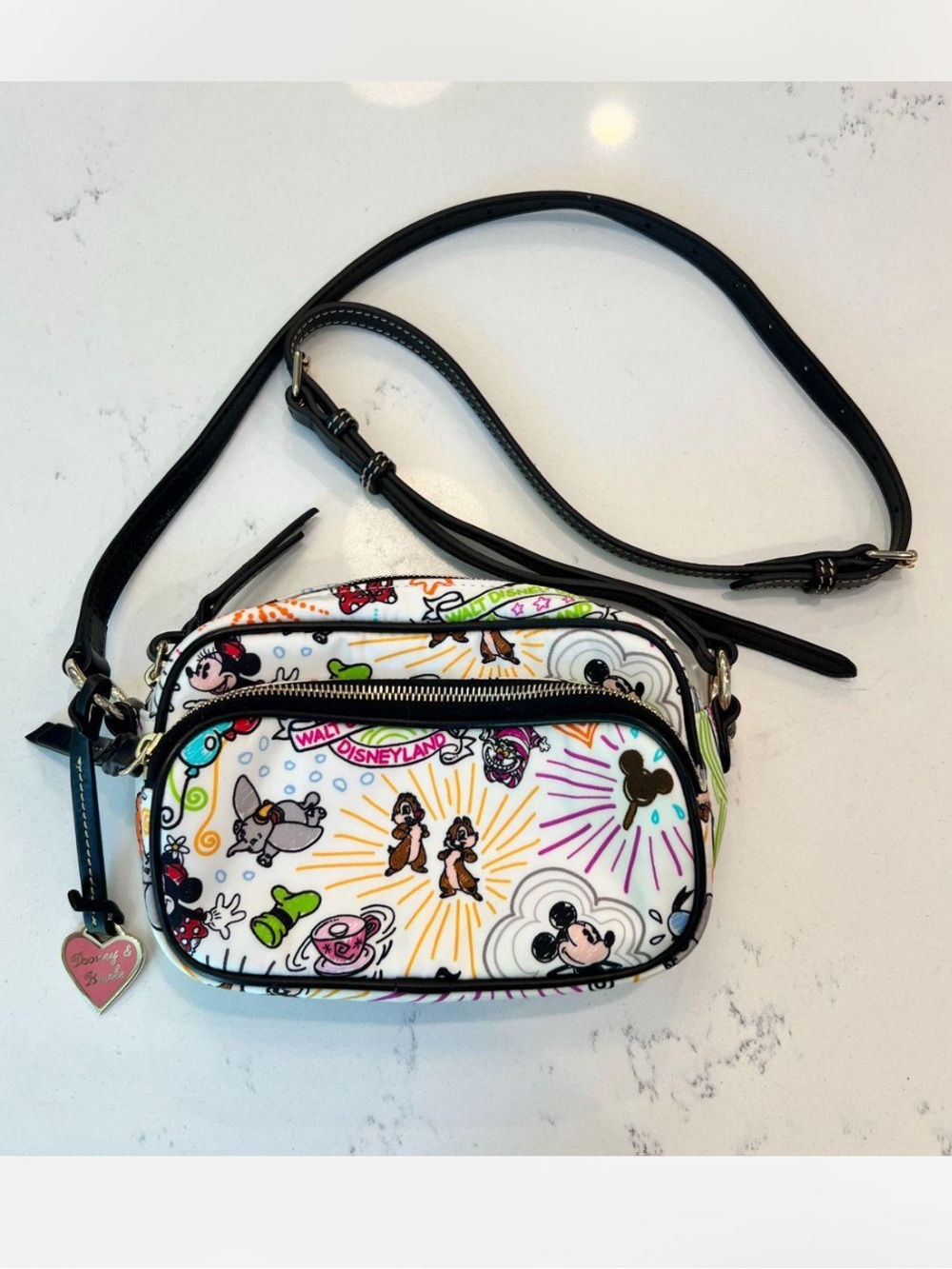 Dooney & Bourke Disney Sketch Nylon Crossbody Convertible Belt Bag